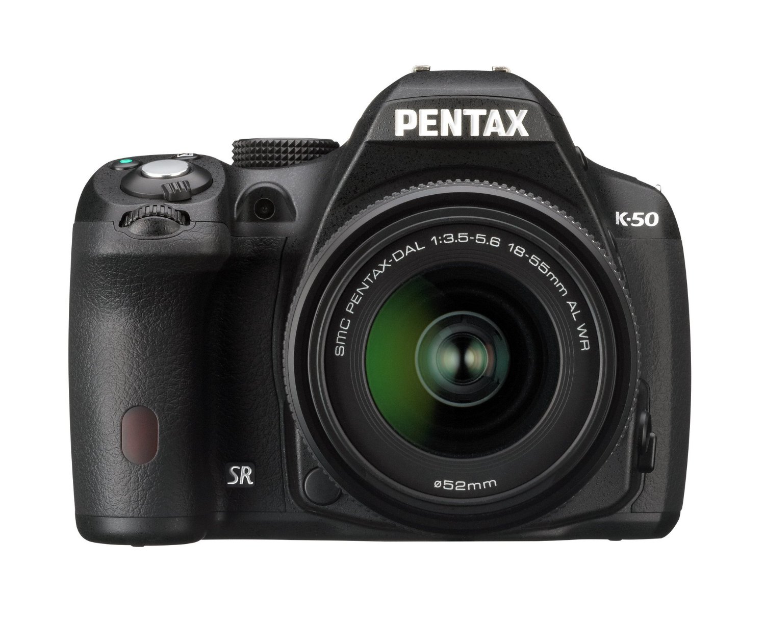 Pentax K-50 DSLR Camera with DAL 18-55 mm WR Lens Kit, 3 inch LCD - Black