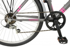 Falcon Women's Expression Hybrid Style City Bike - Pink/Grey, 26-Inch