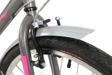 Falcon Women's Expression Hybrid Style City Bike - Pink/Grey, 26-Inch
