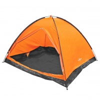 Milestone Camping Dome Four Person Tent - Orange